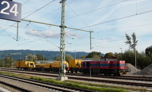 20231004 Lindau Bahnhof MAK 1000 BB Bauzug (1)