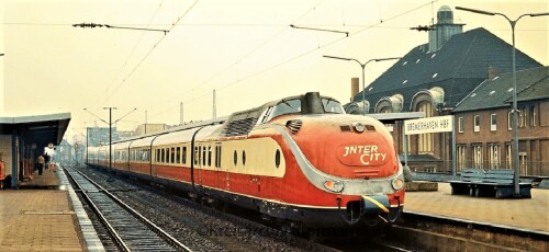 Bremerhaven Bahnhof 1979 VT 11.5 BR 601 Intercity IC DB Deutsche Bundesbahn (2)