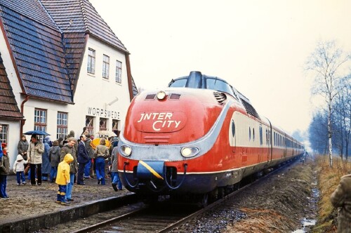 1979 Worpswede Bahnhof VT 11.5 BR 601 Intercity IC DB (1)