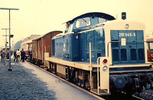 Bremervörde Bahnhof 1980 BR 291 049 5