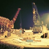 Krupp_Ardelt_Kranwagen_Dampfkran_-Bauart_Bauzug_Bahnhof_Bad_Oldesloe_1976_Gleisvorfeld_DB-2