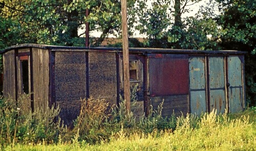 Sulfeld_Bahnhof_1973_Haltestelle_preusischer_Guterwagen_als_Abstell_Schuppen.jpg
