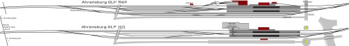 GLP Ahrensburg Gleisplan 1969 2023