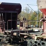 Schotterwagen_Schuttwagen_Patinierung_Epoche_VI_6_Schwarzenbek_Bahnhof_Modernisierung_2024-10