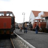 Preusisch_Oldendorf_Bahnhof_1980_Diesellok_Rangierlok_Privatbahn_Museumsbahn_historischer_Zug-1