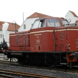 Preusisch_Oldendorf_Bahnhof_1980_Diesellok_Rangierlok_Privatbahn_Museumsbahn_historischer_Zug-2