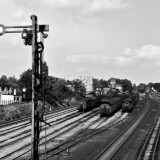 Ahrensburg_Bahnhof_Abstellgleise_Vorortzuge_1960_Naverkehr