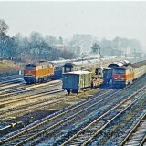 Ahrensburg_Bahnhof_Abstellgleise_Vorortzuge_1967_Nahverkehr_BR_216_Silberlinge_n-Wagen