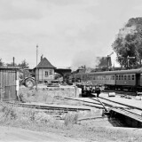 Bargteheide_Bahnhof_Drehscheibe_1964_Umbauwagen_AB_1.Klasse