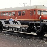 St_309_Uik_630_Bj_1944_U-Bootteile_Stm_35a_Uikk_633_Flachwagen_offene_Guterwagen_DRG_1985_Bochum_Dahlhausen_BW_Tag_der_offenen_Tur_ETA_176