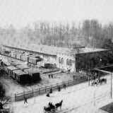 1910_Zollstelle_Bahn_Zollenspieker_Lubeck_historische_Aufnahme_Holstentor_Hansestadt_Kutschen_Pferde