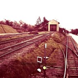Kleinenbremen_Bahnhof_1966_Mindener_Kreiseisenbahn_Lokschuppen