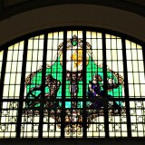 Bahnhof_Travemunde_Strand_2020_Mai_Dach_Konstruktion_Jugendstil_Details_bunte_Fenster-3