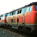 1969_BR_220_BR_216_Lollo_V200_Lauenburg_Bahnhof_Bahnsteig_Eilzug_Doppelspann-2