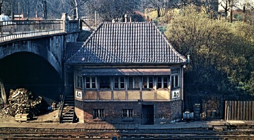 1967 Aumühle Bahnhof Jugendstil Stellwerk