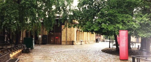 BW Lokschuppen Drehscheibe Gelbklinker Verkehrsmuseum Berlin außen (11)