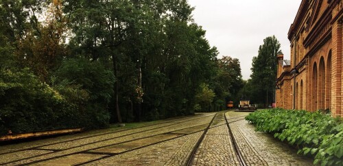 BW Lokschuppen Drehscheibe Gelbklinker Verkehrsmuseum Berlin außen (5)