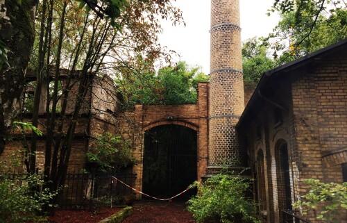 BW Lokschuppen Drehscheibe Gelbklinker Verkehrsmuseum Berlin außen (9)