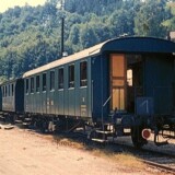 Londerbahn_Waggon_Kandern_Bahnhof_Dampflok_historischer_Zug_1973