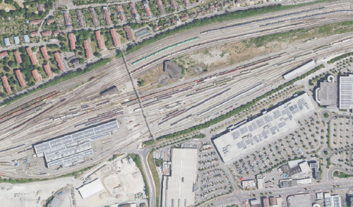 Ulm GLP Gleisplan Luftbild 2022 Hauptbahnhof