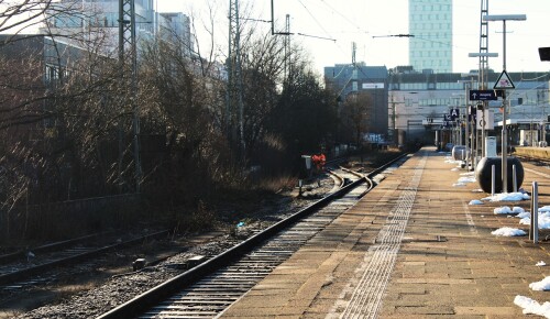 Altona Bahnhof Hamburg Arbeit an Gleissperre Feb 2025 (1)