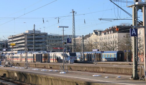 ICE 3 BR 411 BR 193 Altona Bahnhof Hamburg Kopfbahnhof Feb 2025