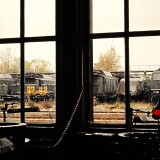 E_94_BR_194Munchen_Freimann_Ausbesserungswerk_AW_1985_Tag_der_offenen_Tur_Lokparade_Schiebebuhne_Hauschen