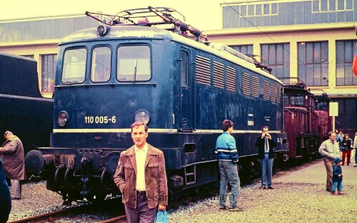 E 10 005 BR 110 München Freimann Ausbesserungswerk AW 1985 Tag der offenen Tür