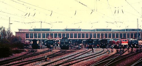 a München Freimann Ausbesserungswerk AW 1985 Tag der offenen Tür Lokparade (1)