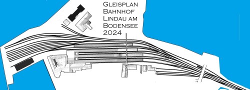 2024 Lindau Bahnhof Insel Gleisplan GLP Bodensee