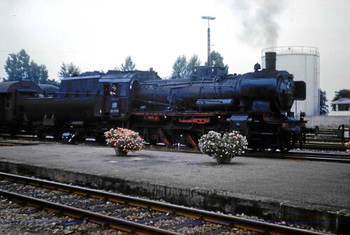 Lindau Bahnhof 1967 BR 38 3983 Güterzug Dampflok