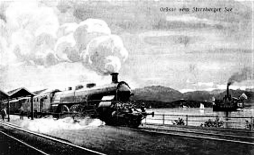 1922 Starnberg Bahnhof Starnberger See Seeblick