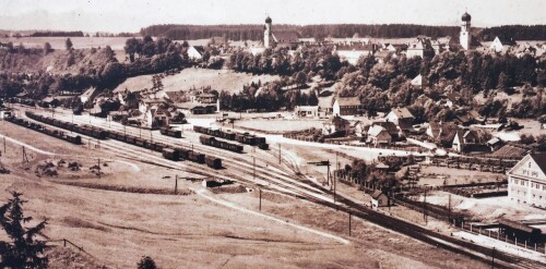 1890 Bahnhof Schongau Gleisbild (1)