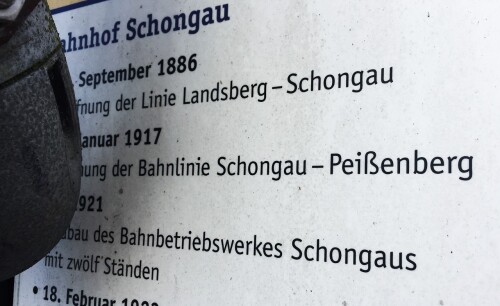 Bahnhof Schongau Geschichte Strecke nach Landsberg Kaufbeuren Weilheim (4)