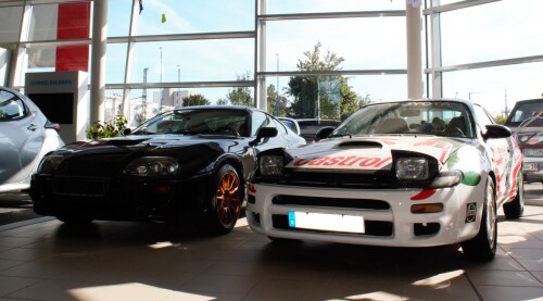 Toyota Supra schwarz goldene Felgen Celica Hobby Rennen 2023 Toyota Gallner Weilheim Kopie