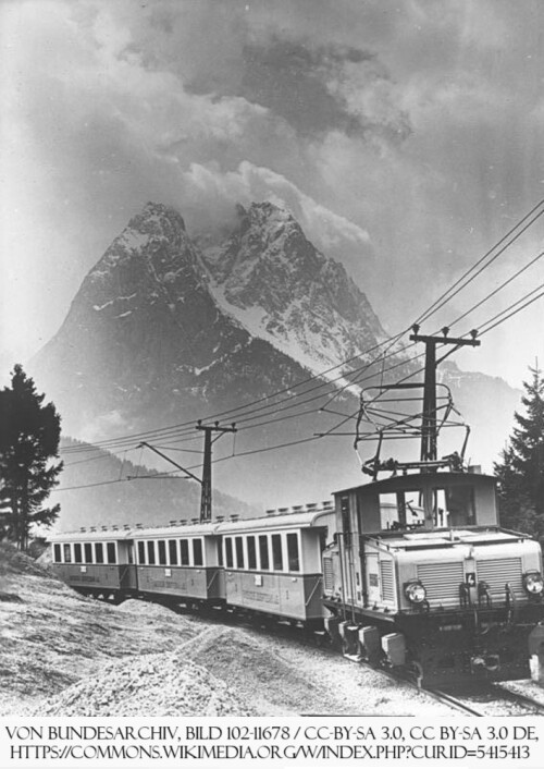 Bundesarchiv Bild 102 11678, Bergbahn auf die Zugspitze