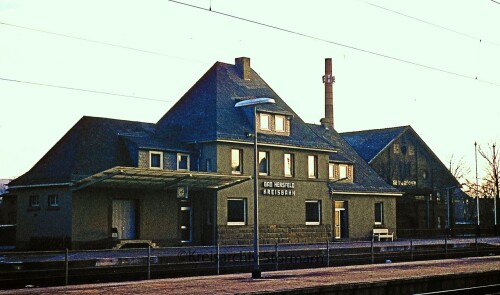 Hersfeld Bahnhof Bahnhofsgebäude 1967