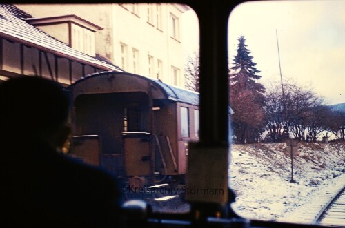 Personenwaggon alt Hersfeld Bahnhof 1967 a