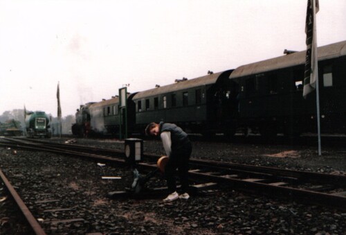 Dampflok Fahrt Darmstadt Ost 1985 Donnerbüchsen