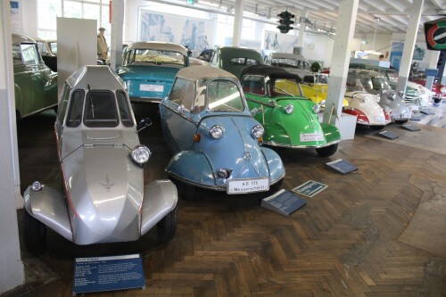 Fend Flitzer 1950 Messerschmitt Kabinenroller airplane construction silber Automuseum Schramberg 202