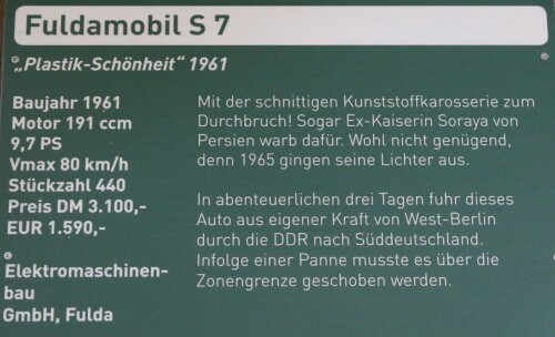 Fuldamobil S 7 Plastikbomber Automuseum Schramberg 2025 Mai (2)
