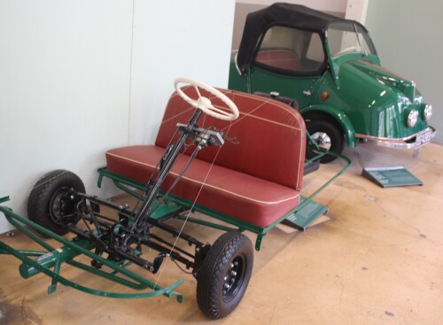 Kroboth Allwetterroller 3 Wheeler Dreirad grün 1954 Automuseum Schramberg 2025 Mai (1s) (1)