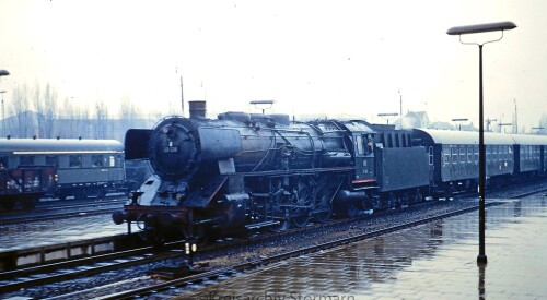 BR 39 128 DB Deutsche Bundesbahn Umbauwagen Vierachser 1966 Gerolstein Bahnhof Bayern 
