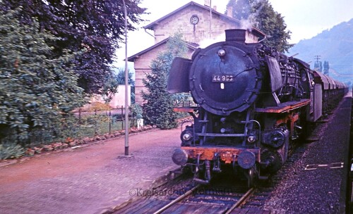 BR 44 953 Güterzug Dampflok 1966 Strecke Gerolstein Saarbrücken aa