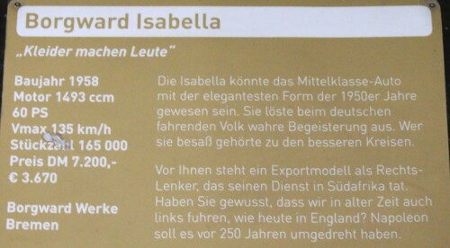 Borgward Isabelaa Hansa schwarz weiß 1500 rot Automuseum Schramberg 2025 Mai (2)