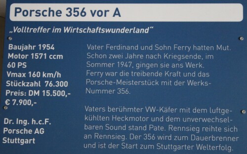 Porsche 356 vor A Cabrio rot Automuseum Schramberg 2025 Mai (2)