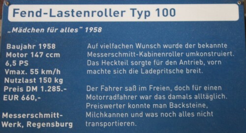 Fend Lstenroller 1958 Wirtschaftswunder Automuseum Schramberg 2025 Mai (2)
