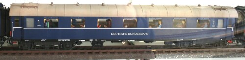 D Zug epoche 3a Schnellzugwagen DB Vorkriegswaggons e Rheingold blau 1. Klasse Aufschrift Deutsche B