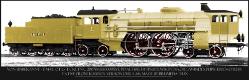 Bayrische S 2 6 BR 15 Frontkabine BR 05 Frontcab Frontkabine ocker Ausstellunglackierung Fotoanstric