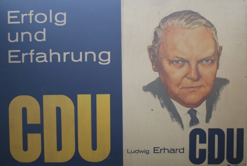 Wahlplakat CDU Heinz Erhardt erfolg Erfahrung 50er Jahre historisch Automuseum Schramberg 2025 Mai
